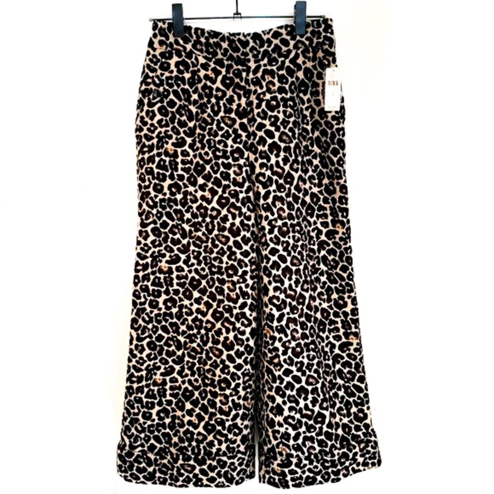 NWT anthropologie kate leopard pants wide leg // size 4 - Picture 8 of 8